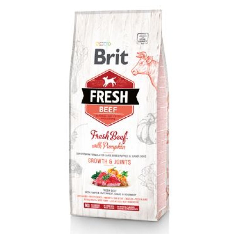 Brit Fresh Dog Beef & Pumpkin Puppy Large 12 kg