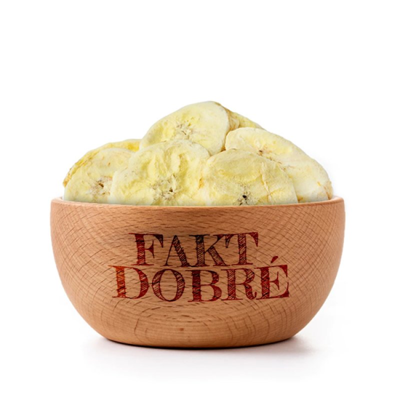 FAKT DOBRÉ Lyofilizované banánové plátky 80 g