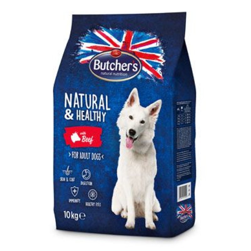 Butcher's Dog Natural & Healthy Dry s hovězím masem 10 kg