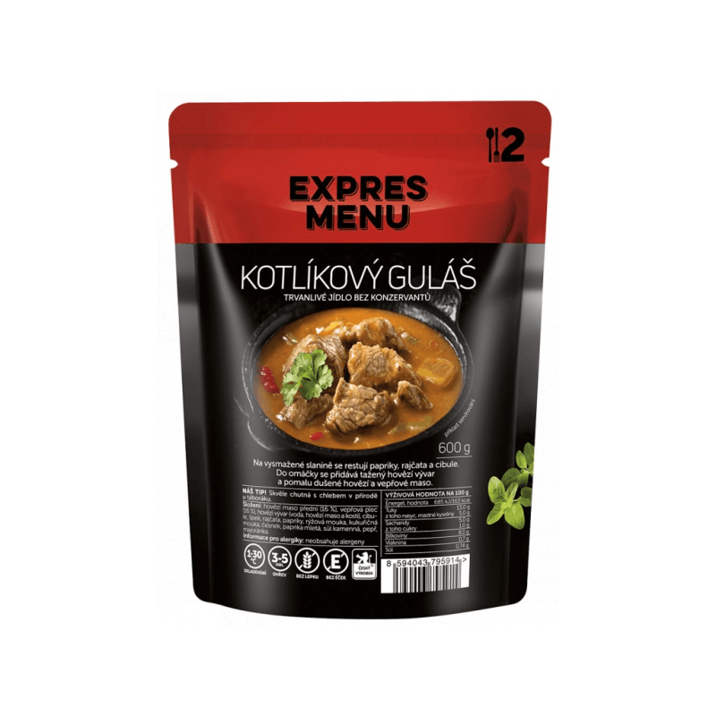 EXPRES MENU Kotlíkový guláš 600 g (2 porce)