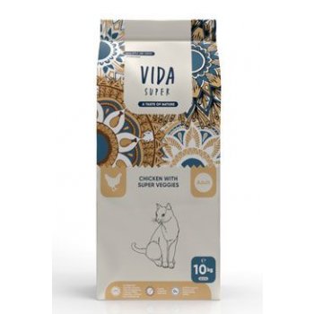 Kraftia VIDA SUPER CAT Adult Ster. Chicken & Veggies 10 kg