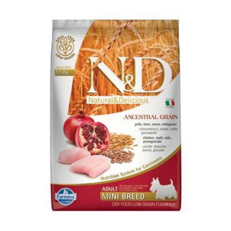 N&D LG DOG Adult Mini Chicken & Pomegranate 7 kg