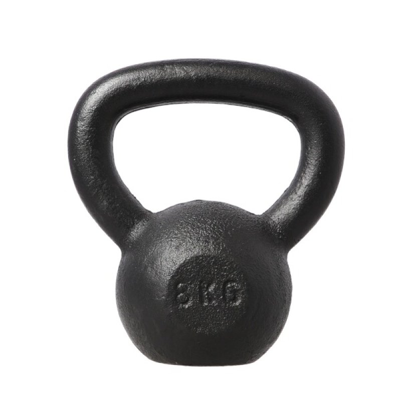 Litinový kettlebell HMS KZG08 8 kg, černý