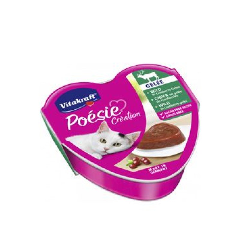 Vitakraft Cat Poésie jelly zvěřina brusinka 85 g