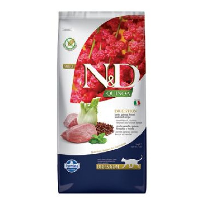 N&D Quinoa CAT Digestion Lamb & Fennel 5 kg