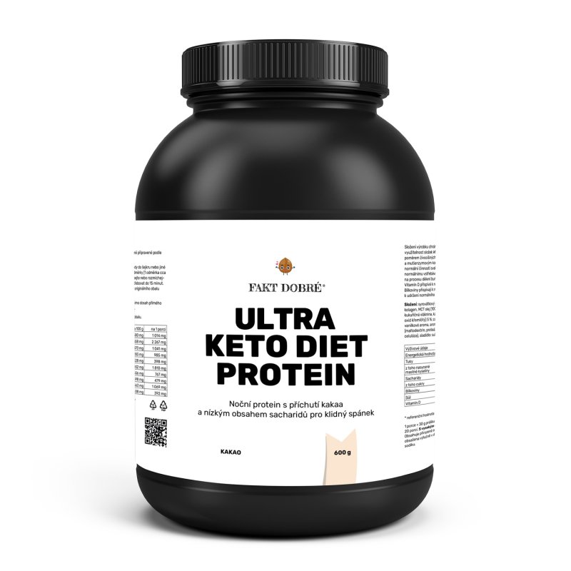 FAKT DOBRÉ Ultra KetoDieta protein 600 g, kakao