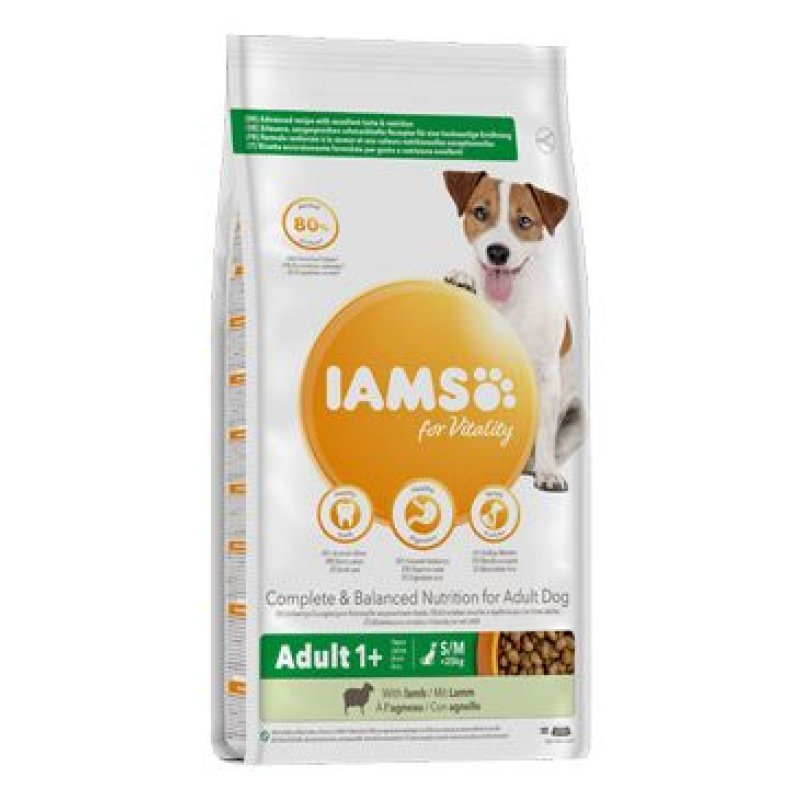 Iams Dog Adult Small & Medium Lamb 12 kg