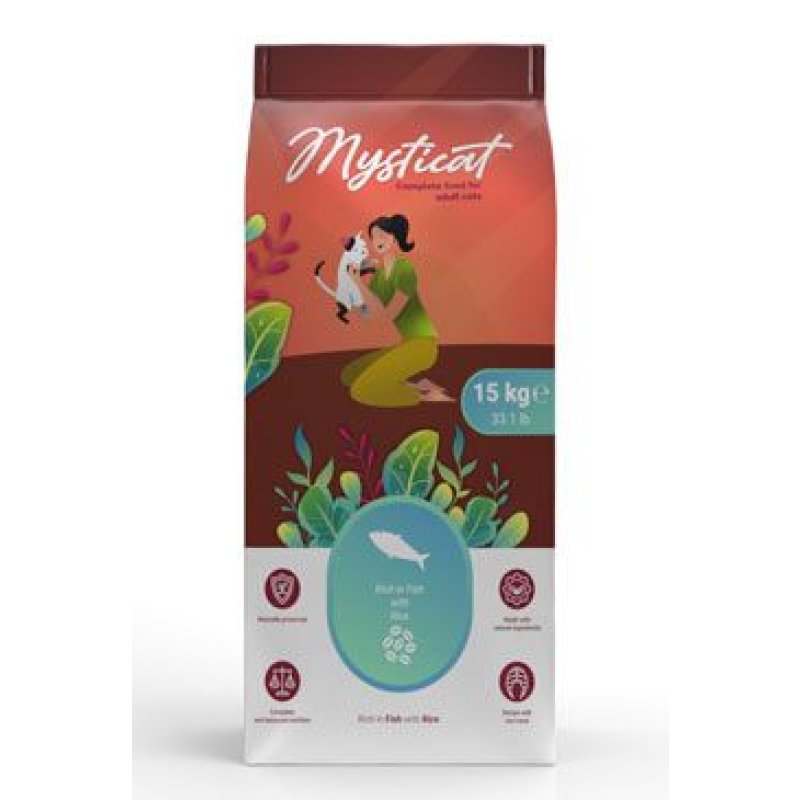 Kraftia MYSTICAT Adult Fish & Rice 15 kg