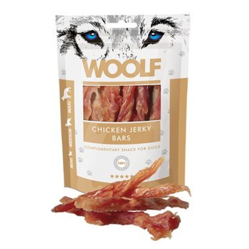 WOOLF Chicken Jerky Bars 100 g