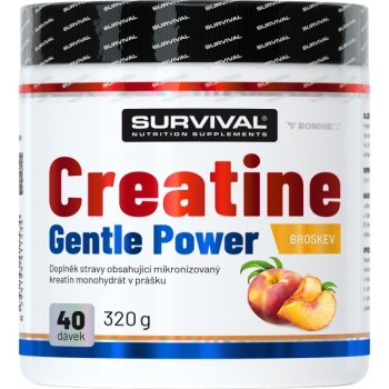 Survival Creatine Monohydrate Gentle Power 320 g, limeta-jahoda