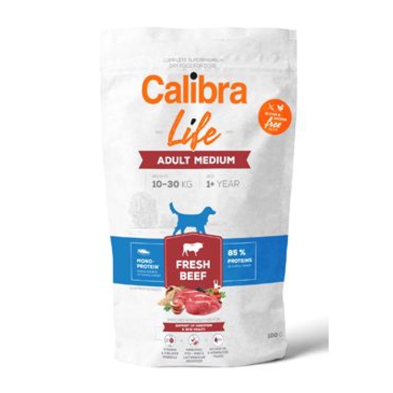 Calibra Dog Life Adult Medium Fresh Beef 100 g