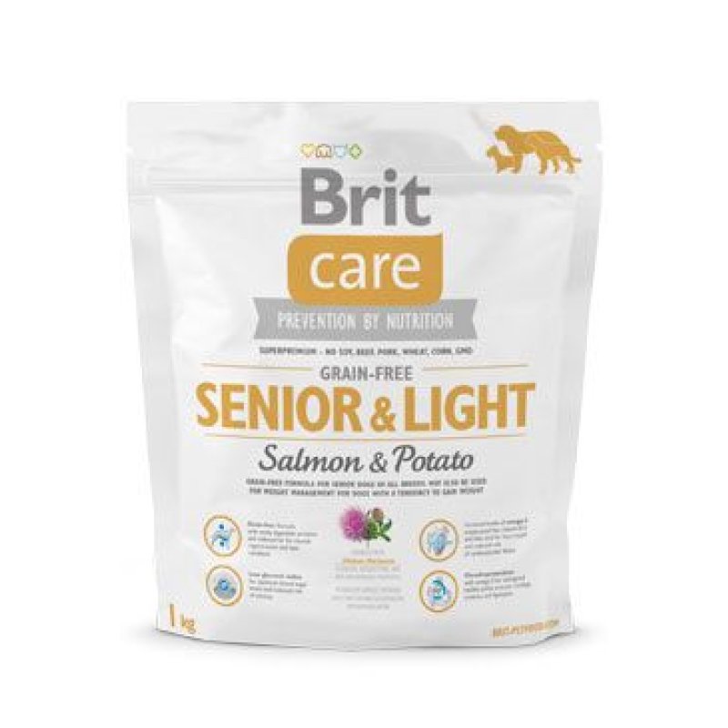 Brit Care Dog Grain-free Senior Salmon & Potato 1 kg