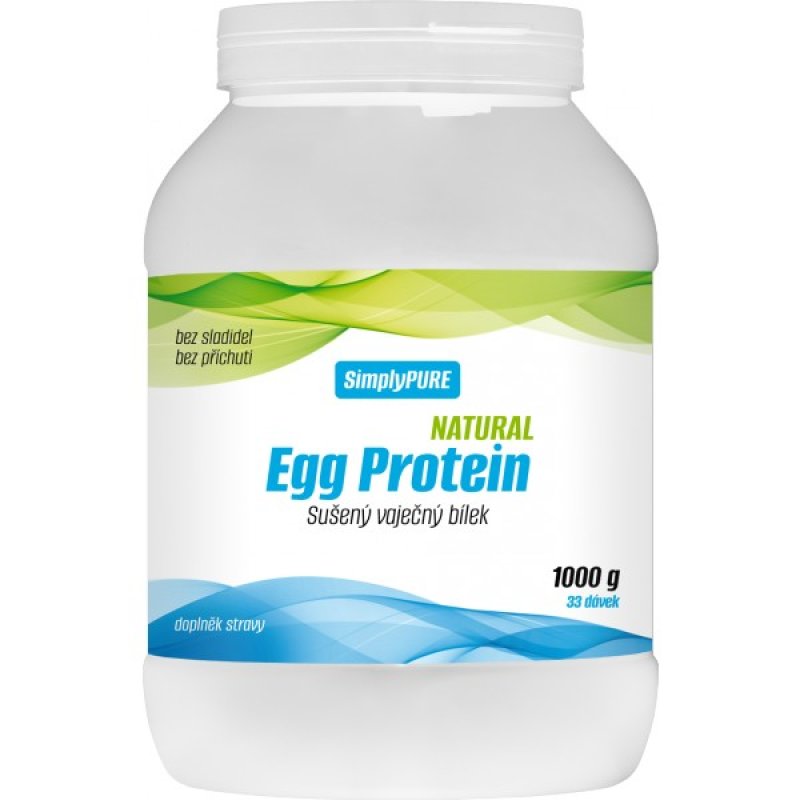 SimplyPURE Sušený vaječný bílek • Egg Protein Natural 1000 g