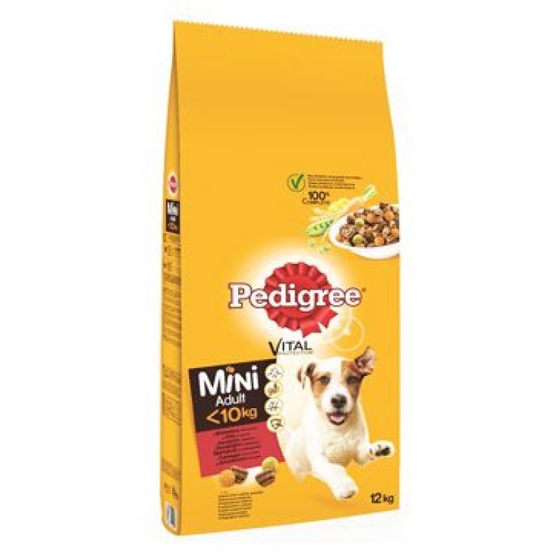 Pedigree Dry Adult Mini hovězí a zelenina 12 kg