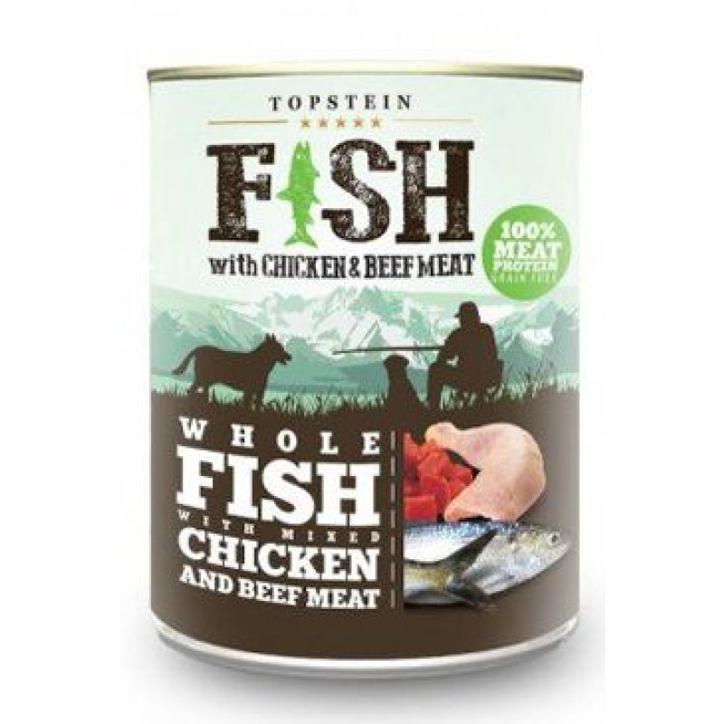 Topstein Fish with Chicken and Beef Meat 800 g