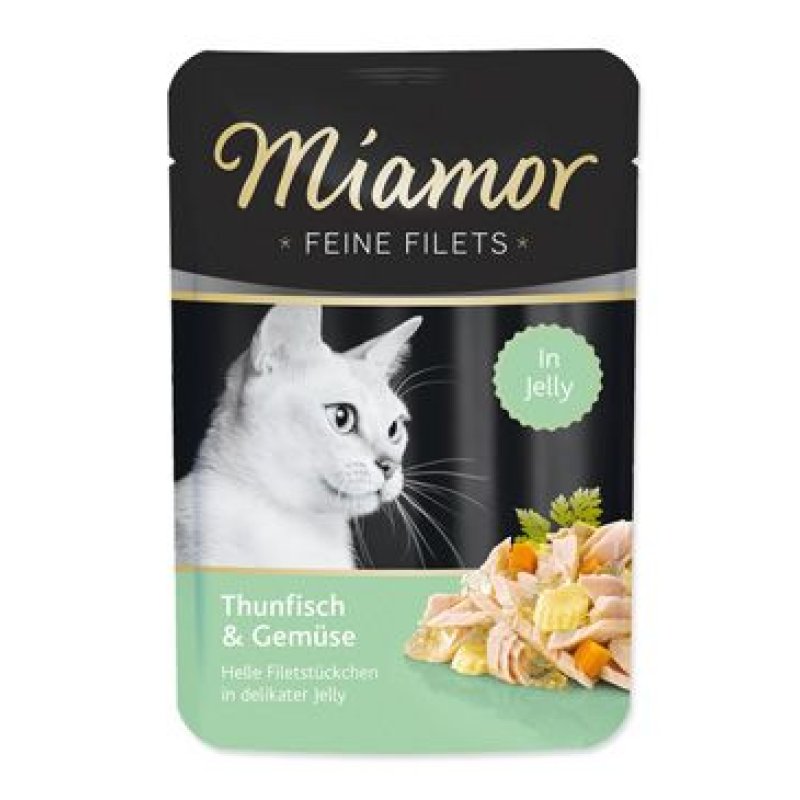 Miamor Cat Filet kapsa tuňák+zelenina v želé 100 g