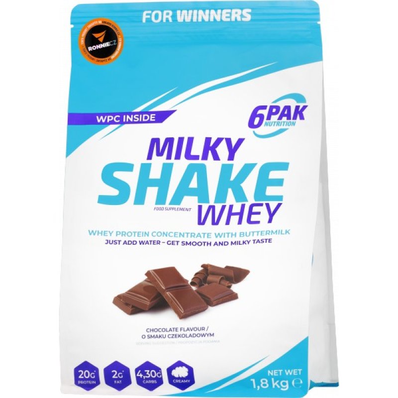 6Pak Nutrition Milky Shake Whey - 1800 g, kokos