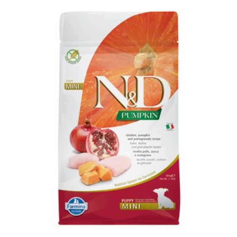 N&D Pumpkin DOG Puppy Mini Chicken & Pomegranate 800 g