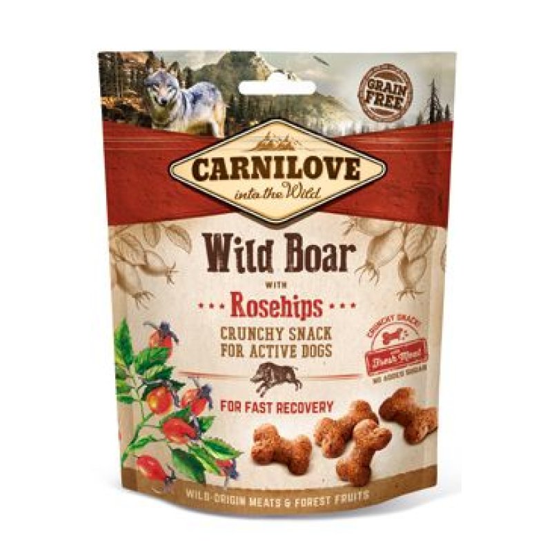 Carnilove Dog Crunchy Snack Wild Boar & Rosehips 200 g