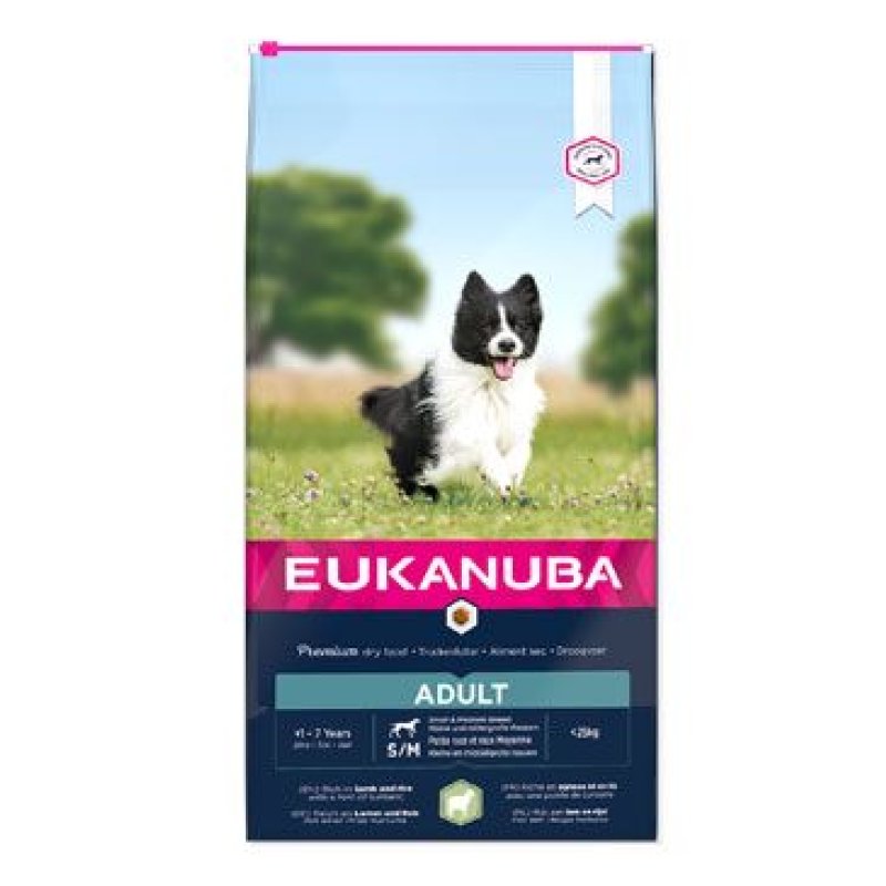 Eukanuba Dog Adult Small & Medium Lamb & Rice 12 kg