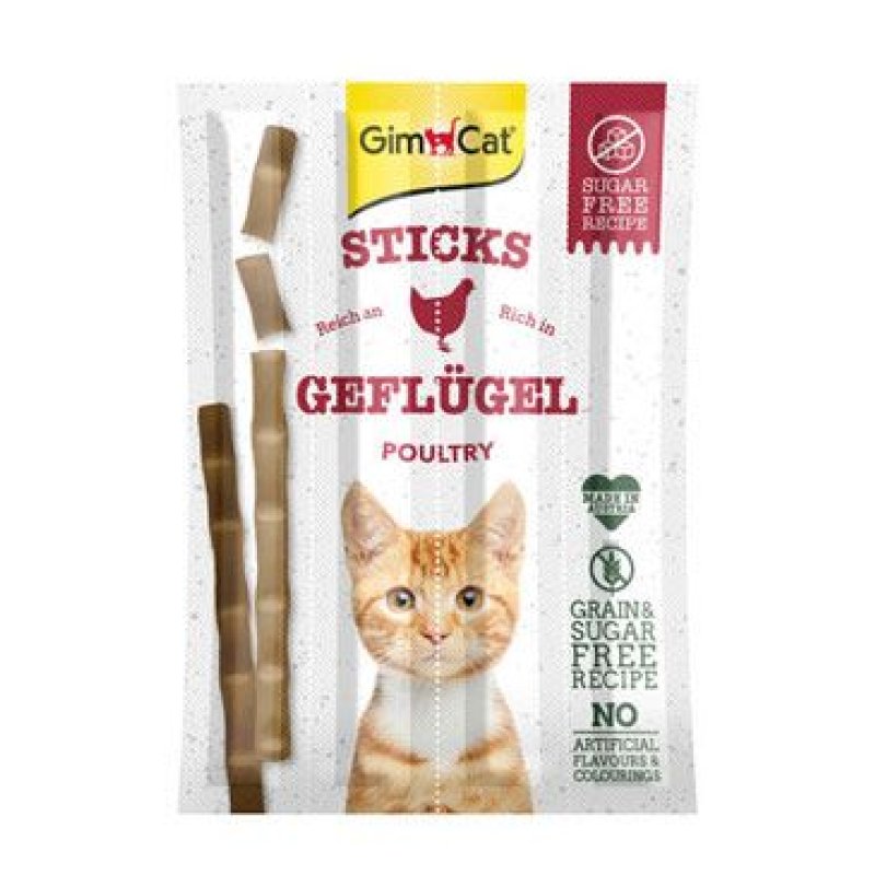 Gimcat Sticks drůbež+játra 4 ks