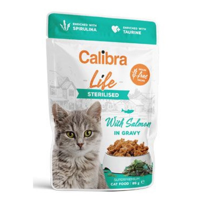 Calibra Cat Life kapsa Sterilised Salmon in gravy 85 g