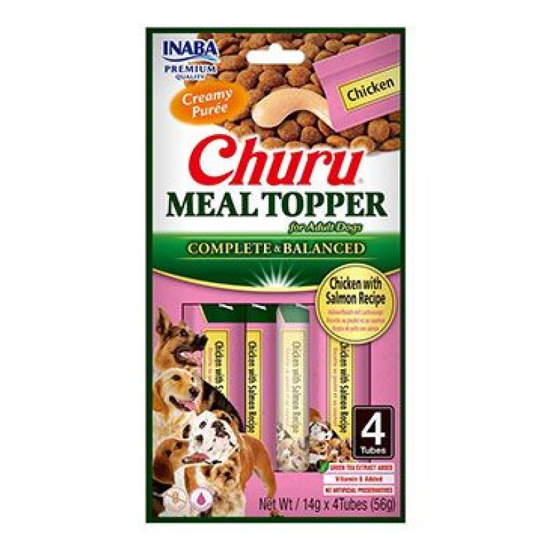 Churu Dog Meal Topper Chicken with Salmon Recipe 4 x 14 g