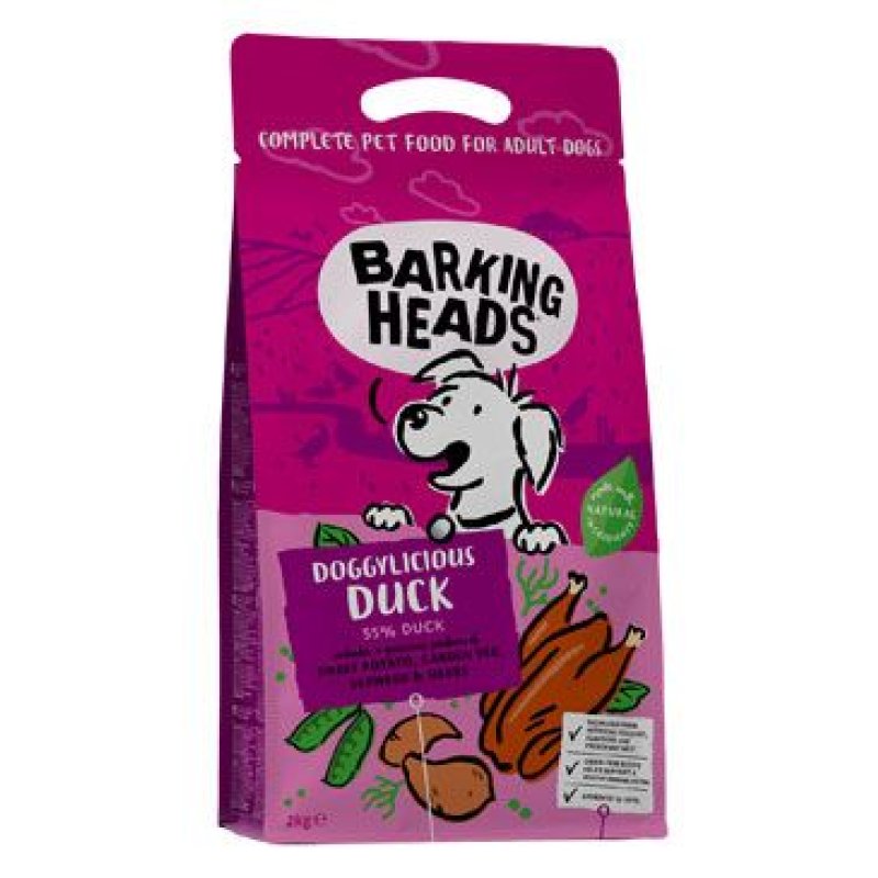 BARKING HEADS Doggylicious Duck 2 kg