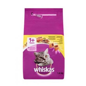 Whiskas Dry s kuřecím masem 1,4 kg