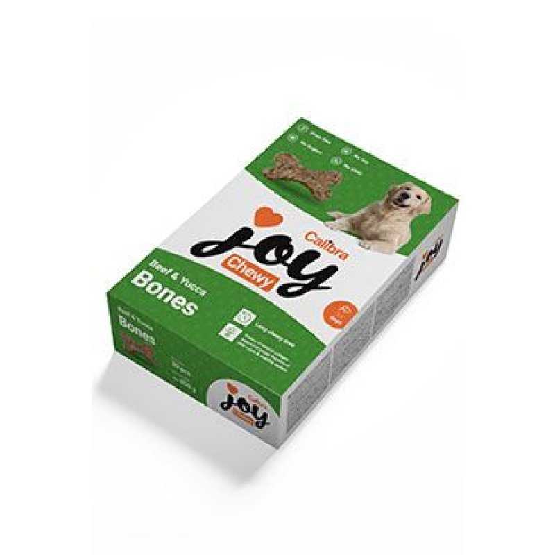 Calibra Joy Dog Chewy Beef & Yucca Bones 850 g