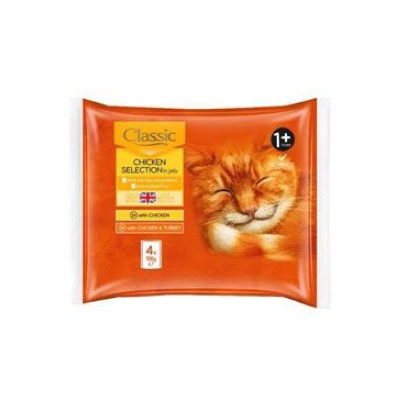 Butcher's Cat Classic mix kaps. 4 x 100 g