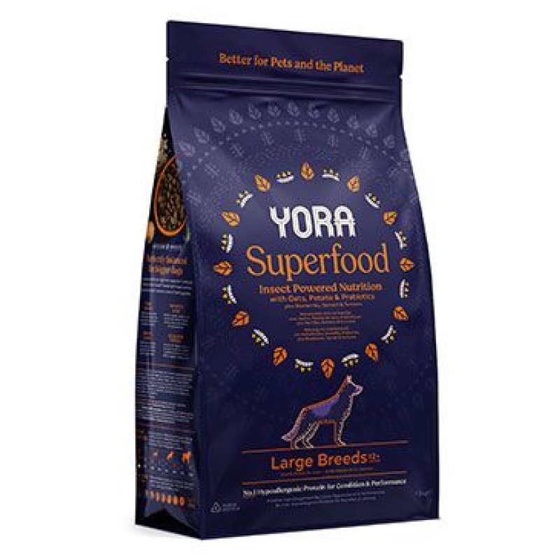 YORA Dog Adult z hmyzu Superfood Large Breeds 1,5 kg