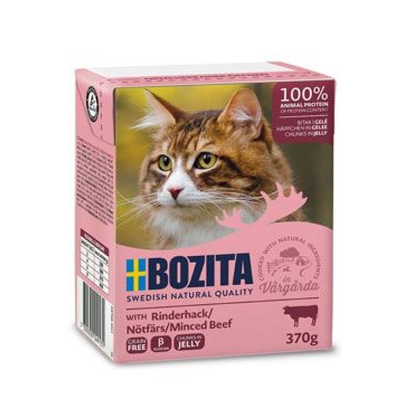 Bozita Cat kousky v želé s hovězím masem TP 370 g