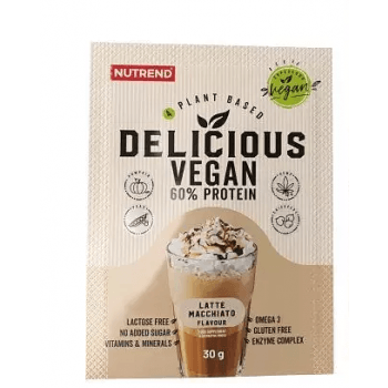 Nutrend Delicious Vegan Protein - 30 g, latte macchiato