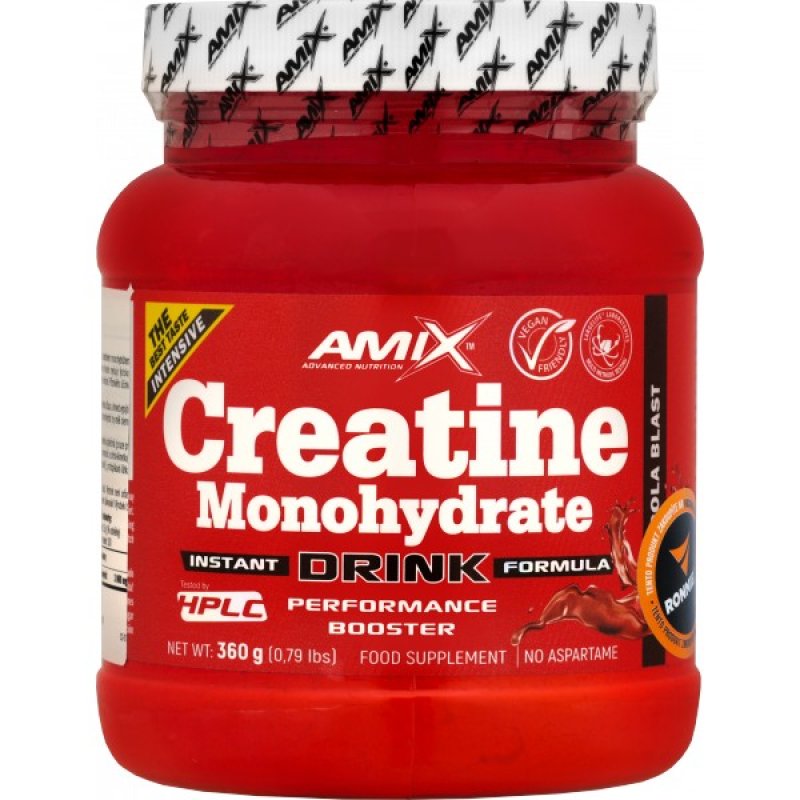 Amix Creatine Monohydrate Drink s příchutěmi - 360 g, citron-limeta