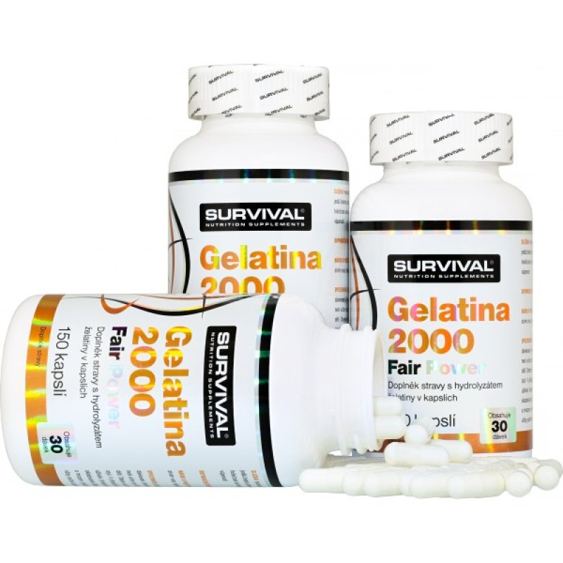 Survival Gelatina 2000 Fair Power 150 cps - AKCE 2+1 ZDARMA