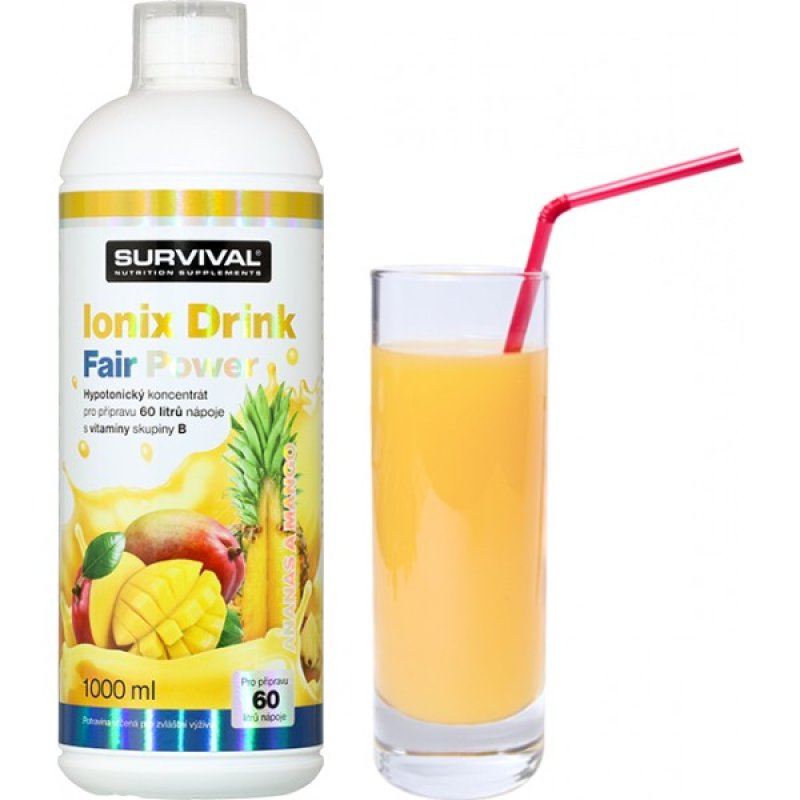 Survival Ionix Drink Fair Power 1000 ml, mango-ananas