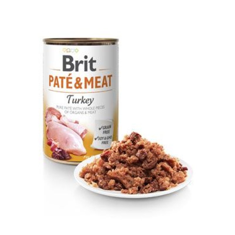 Brit Dog konz Paté & Meat Turkey 800 g