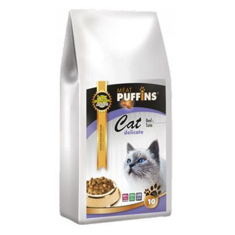 Puffins Cat Delicate Beef & Tuna 10 kg