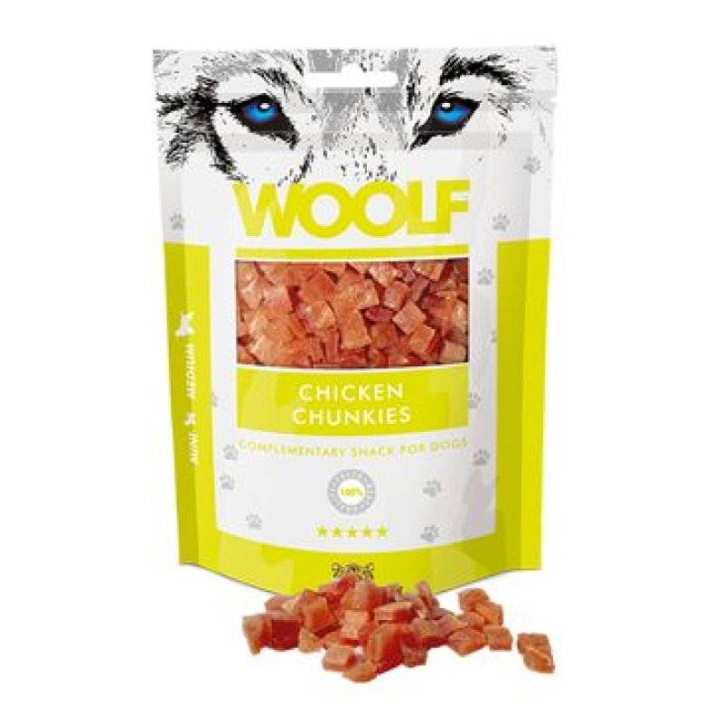 WOOLF pochoutka chicken chunkies 100 g