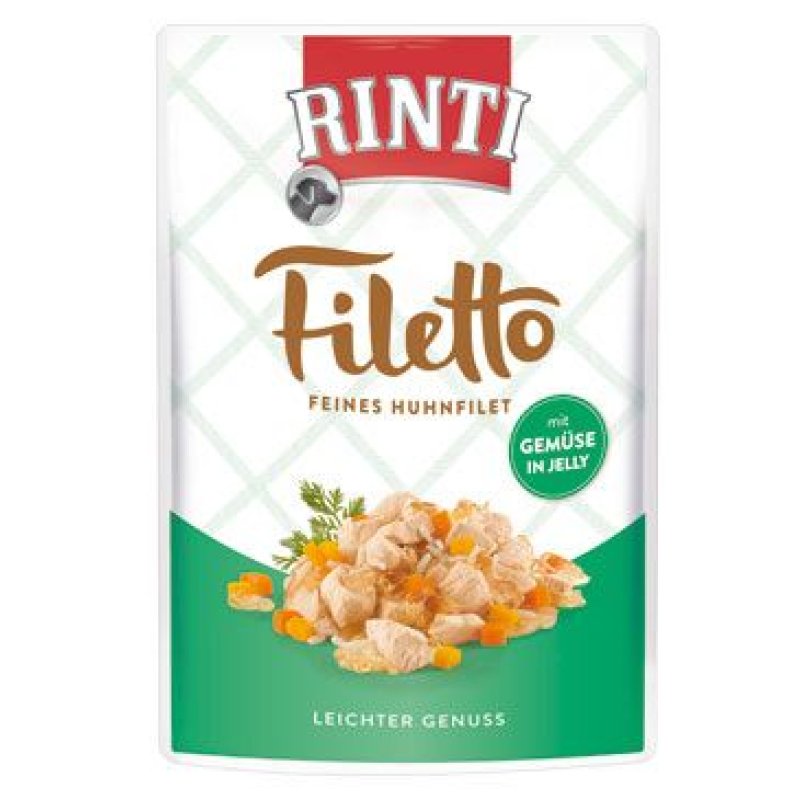 Rinti Dog Filetto kapsa kuře+zelenina v želé 100 g