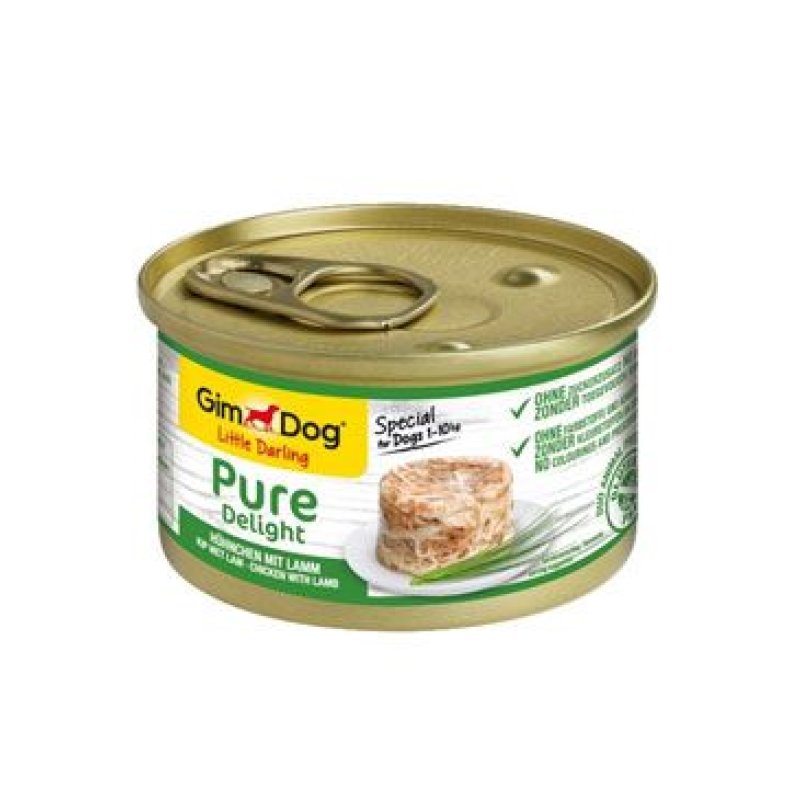 Gimdog Pure delight kuře s jehněčim 85 g