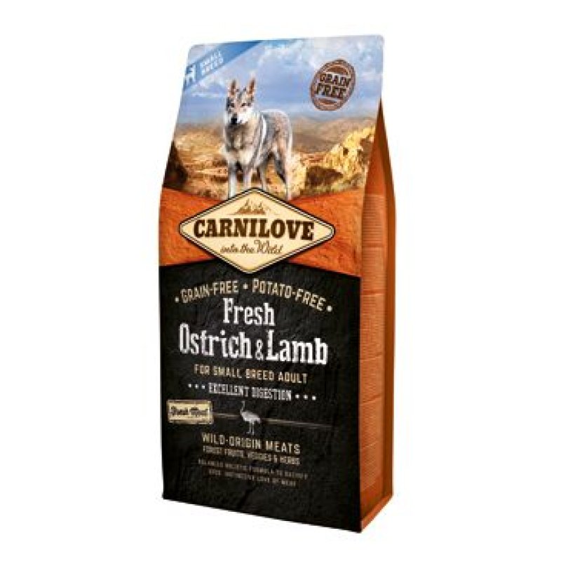 Carnilove Dog Fresh Ostrich & Lamb for Small Breed 6 kg