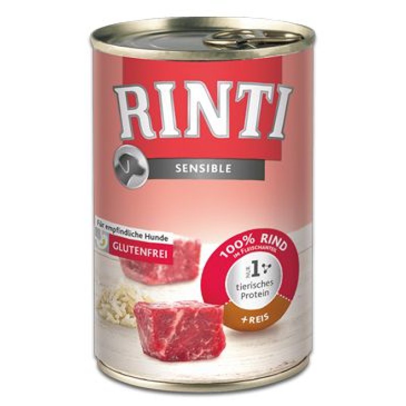 Rinti Dog Sensible hovězí+rýže 400 g