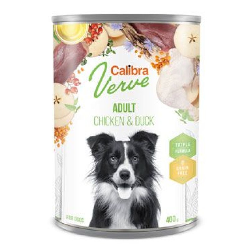 Calibra Dog Verve konz. GF Adult Chicken & Duck 400 g