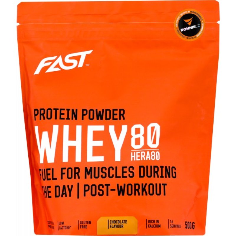 FAST Whey Hera 80 - 500 g, jahoda