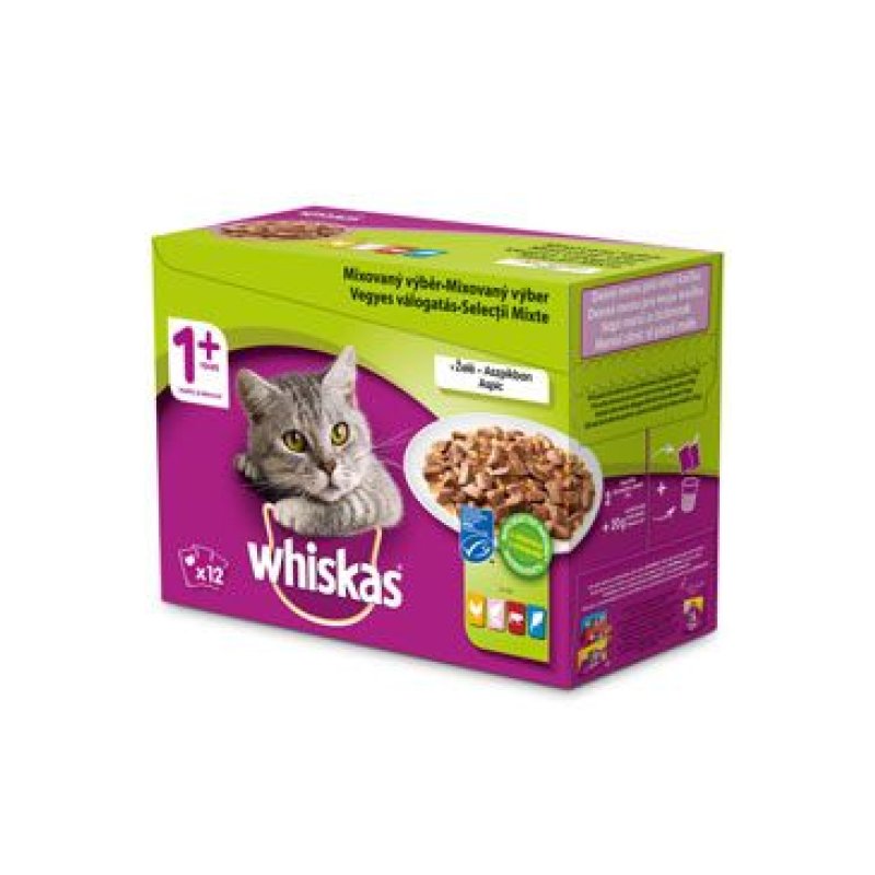 Whiskas kapsa Mixovaný výběr v želé 12 x 100 g