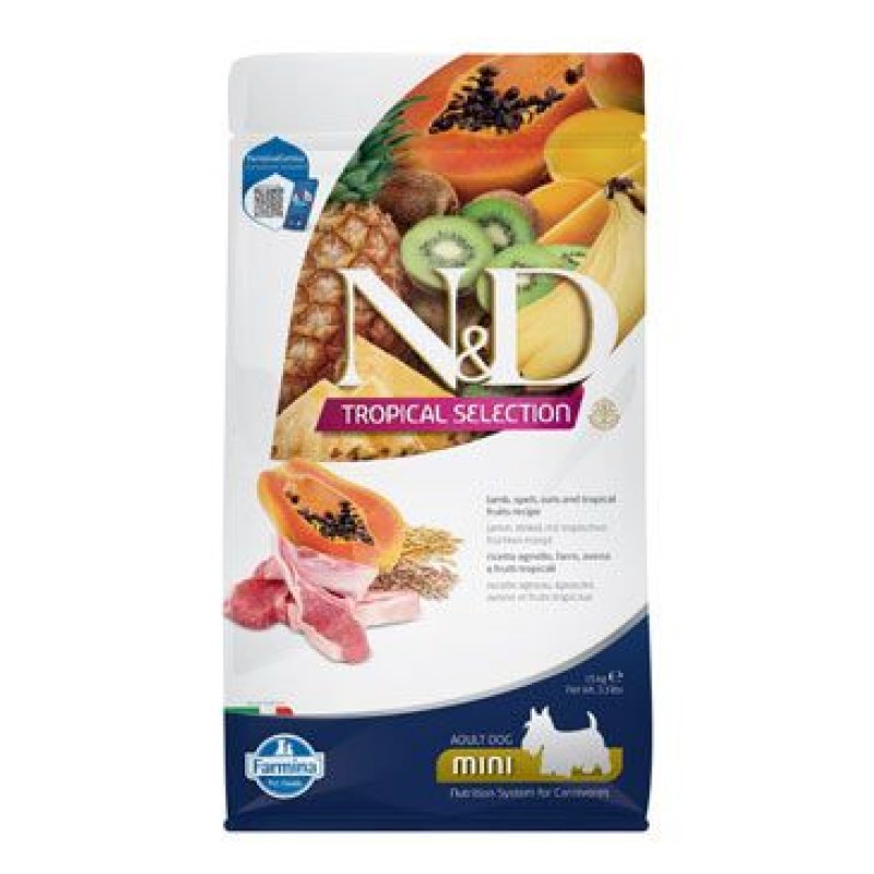 N&D TROPICAL SELECTION DOG Adult Mini Lamb 1,5 kg