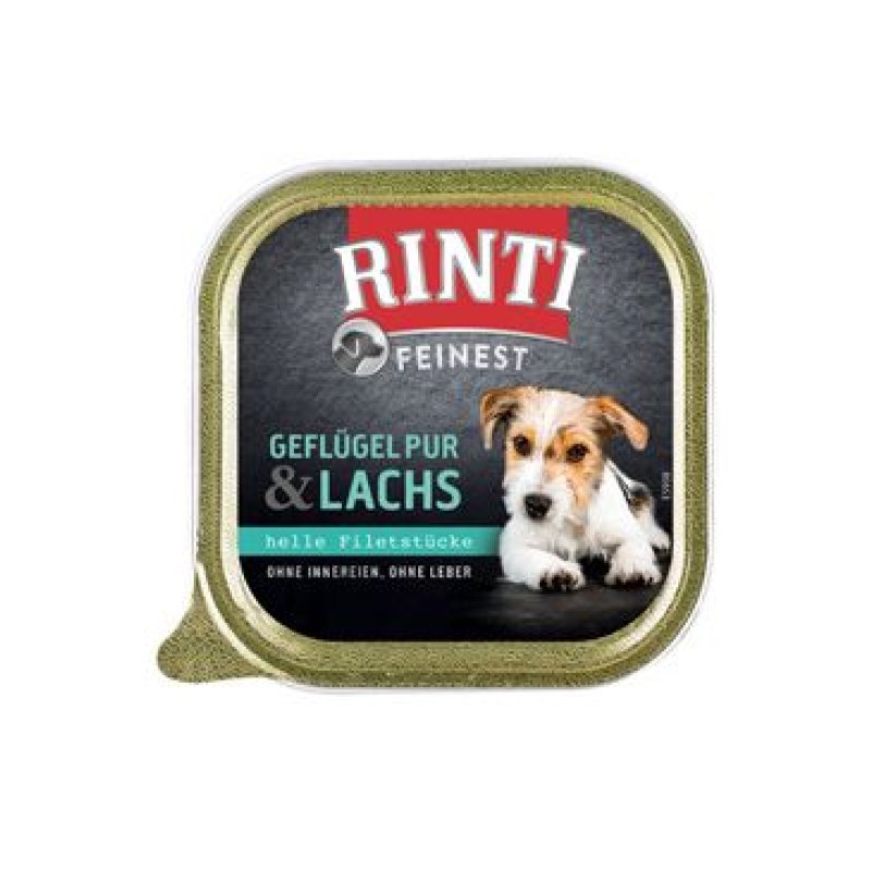 Rinti Dog Feinest vanička drůbež+losos 150 g