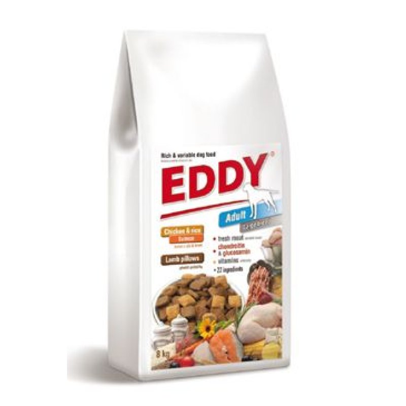 EDDY Adult Large Breed s masovými polštářky 8 kg